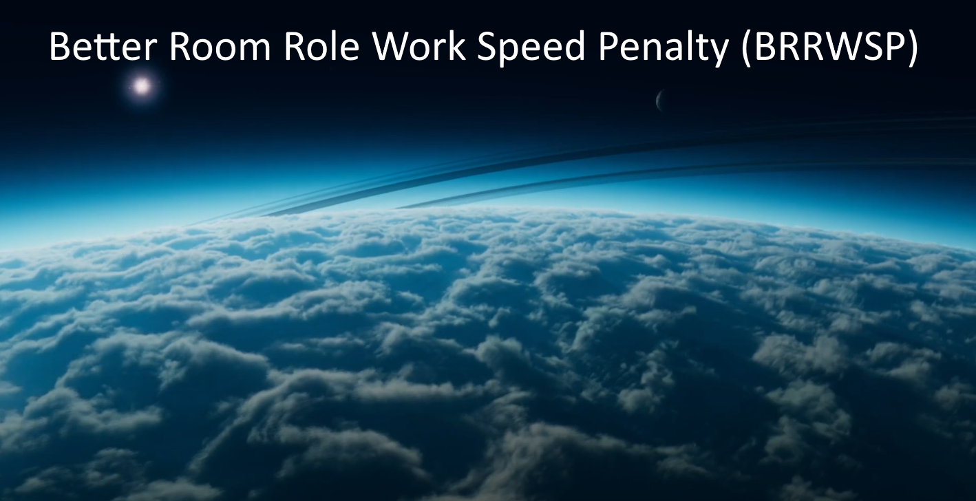 Better Room Role Work Speed Penalty (BRRWSP)