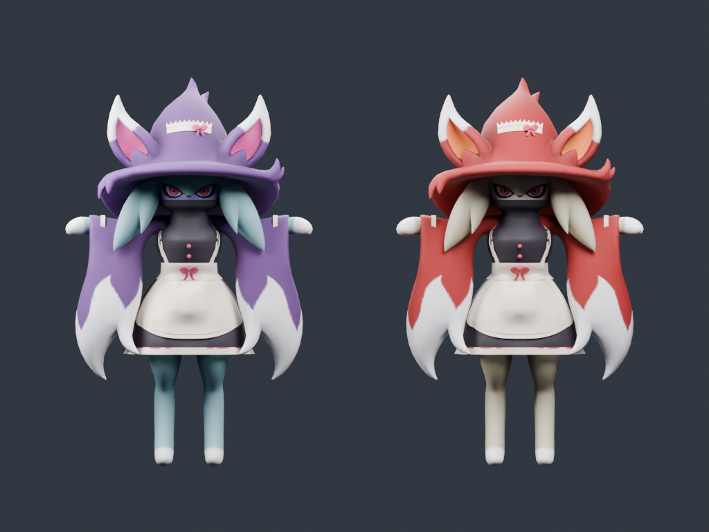 Dobi Fox Maid Skins - 캐티메이지 & 캐티위자드