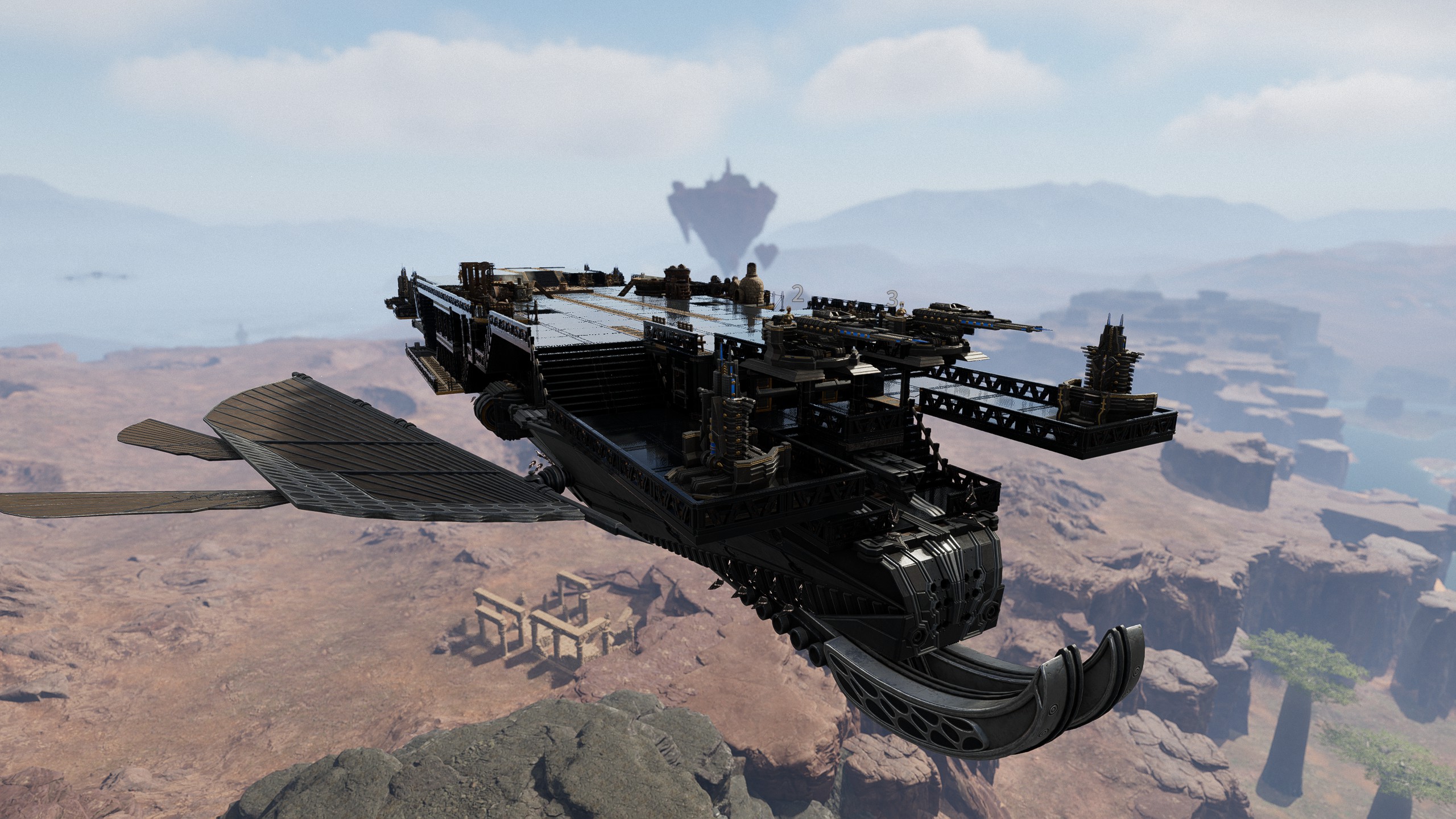 Compact upgraded version of Obsidian Tablet Base Ship (usable on servers with height and width restrictions) – Soulmask Mod