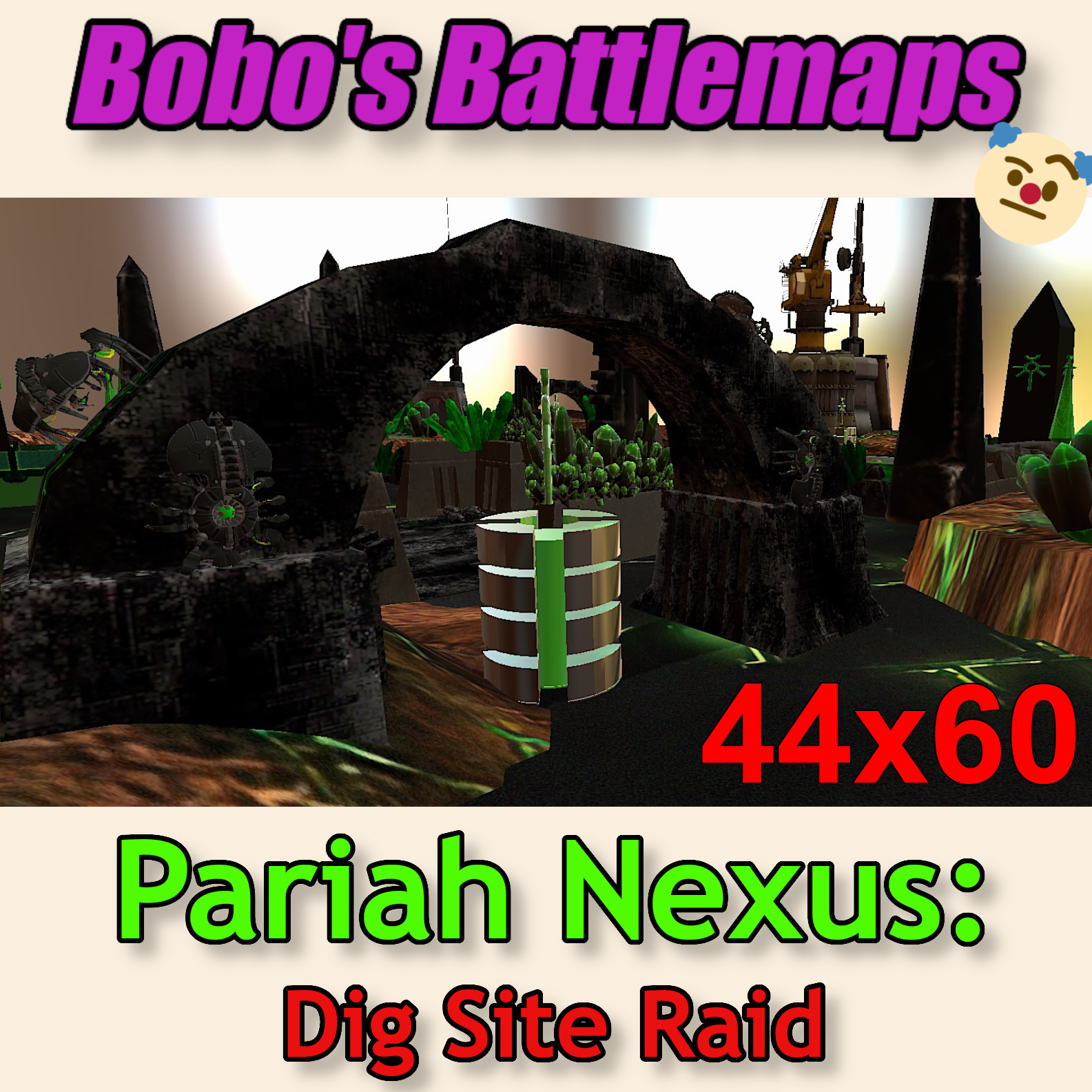 40k Pariah Nexus Crusade Map (44x60): Dig Site Raid