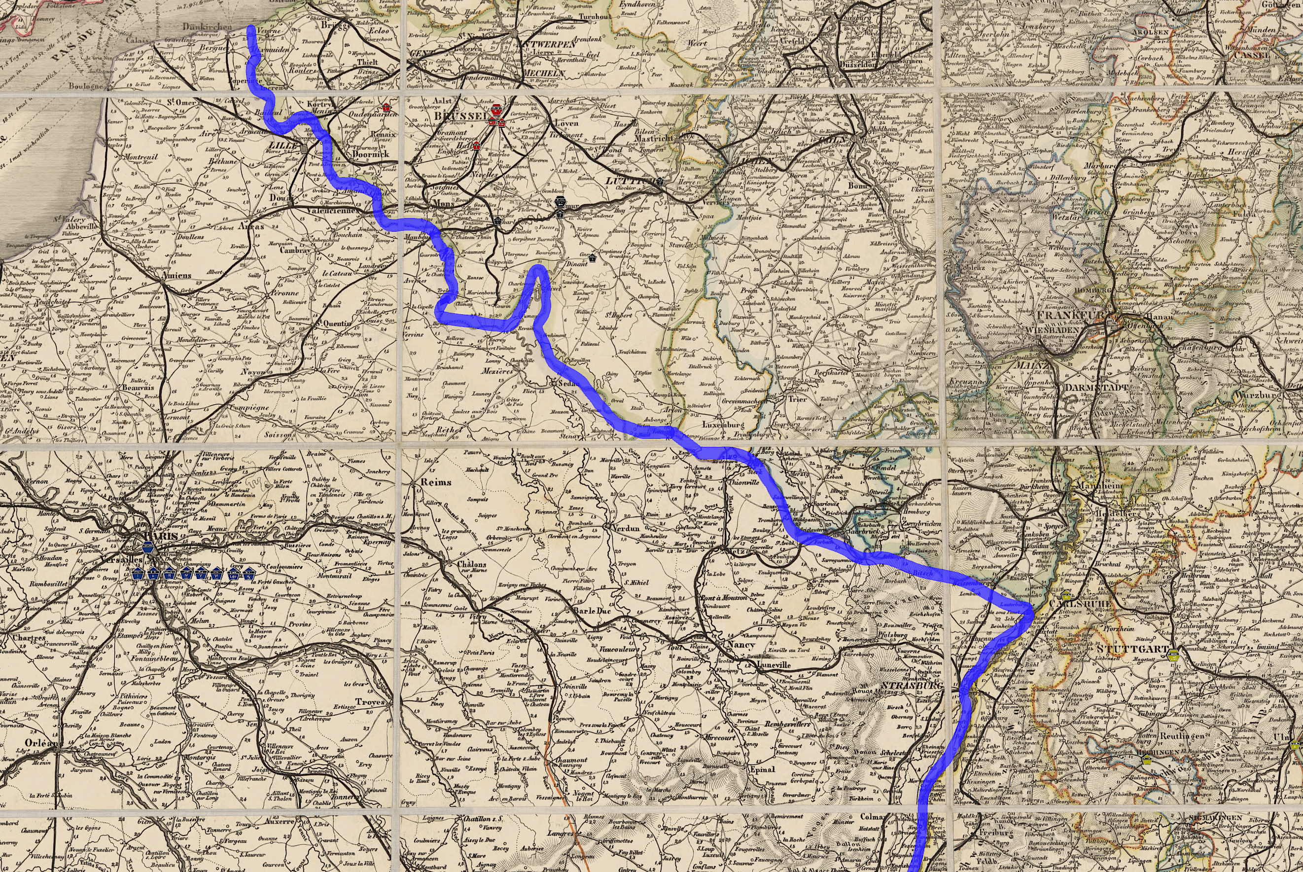 Hundred Days Map