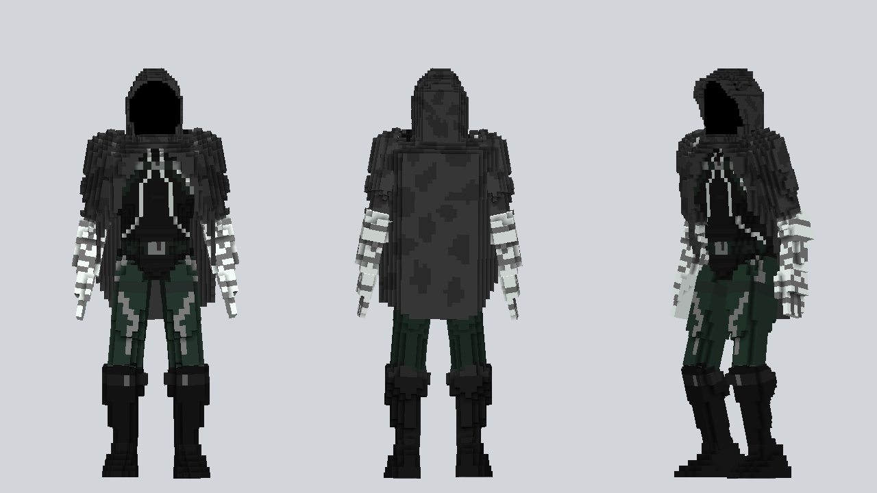 Death Gun cape   dark