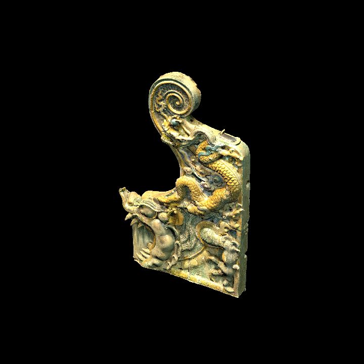 Eastern dragon wall statue - mirrored
