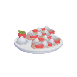 Strawberry cream crepes
