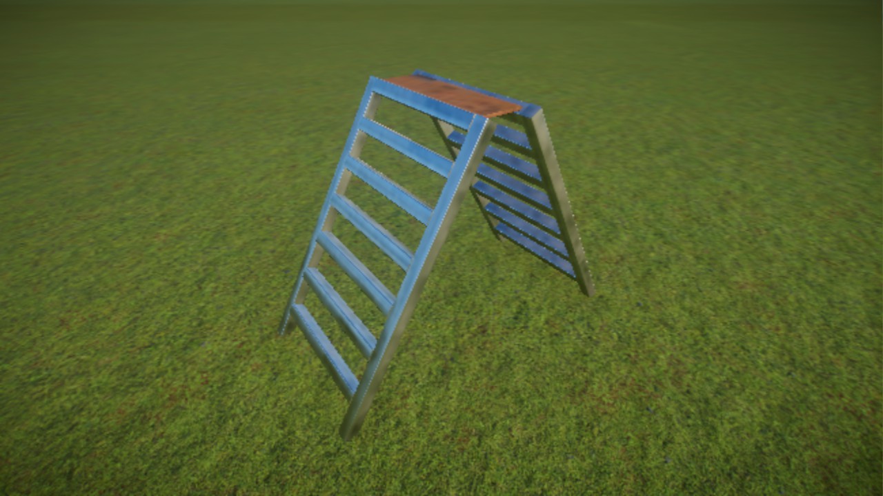 Escalera metálica plegable