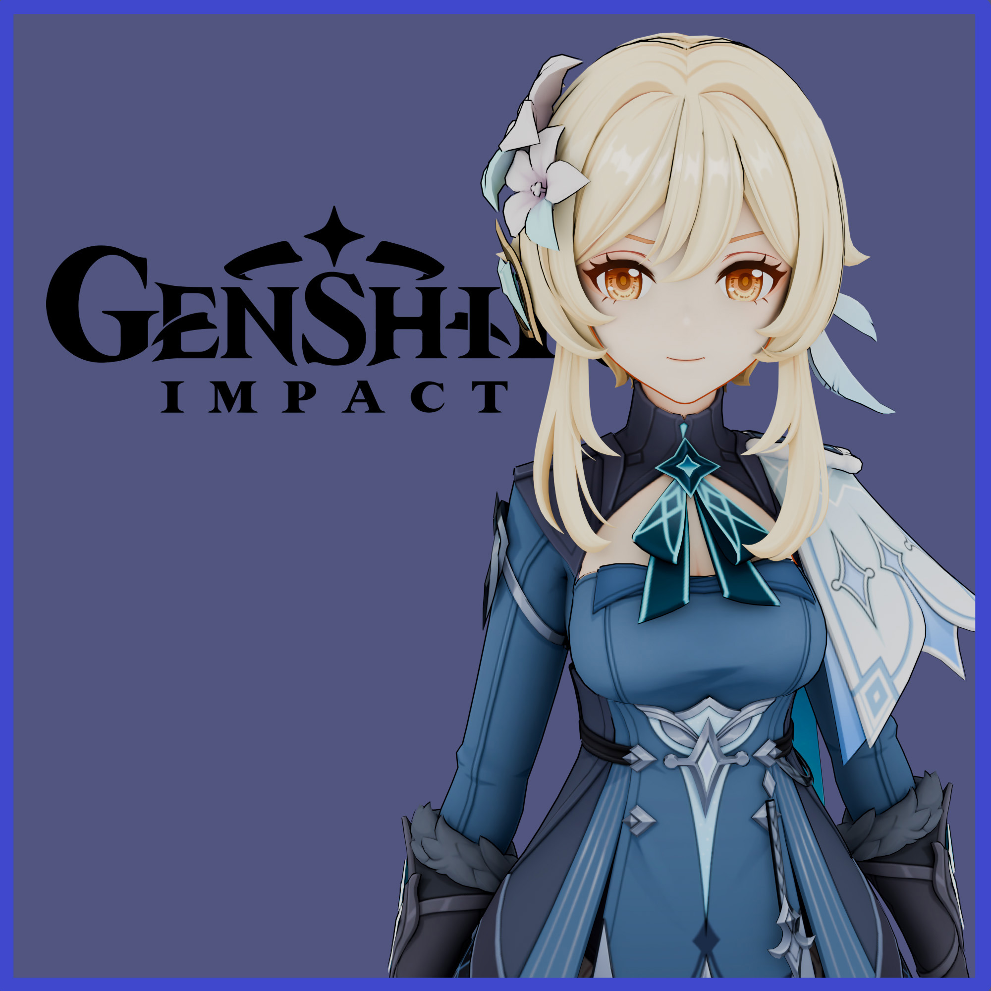 Genshin Impact - Lumine - Puteshestviyev Snezhnaya (PM & NPCs)