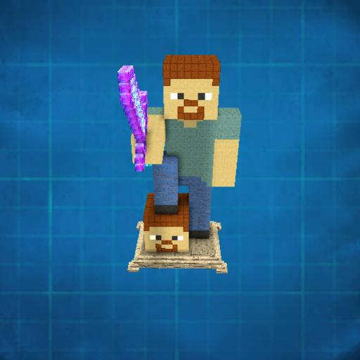 Minecraft statue