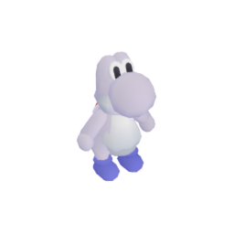 Yoshi Light Grey Plush
