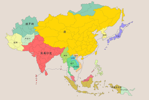 维多利亚3东亚地图