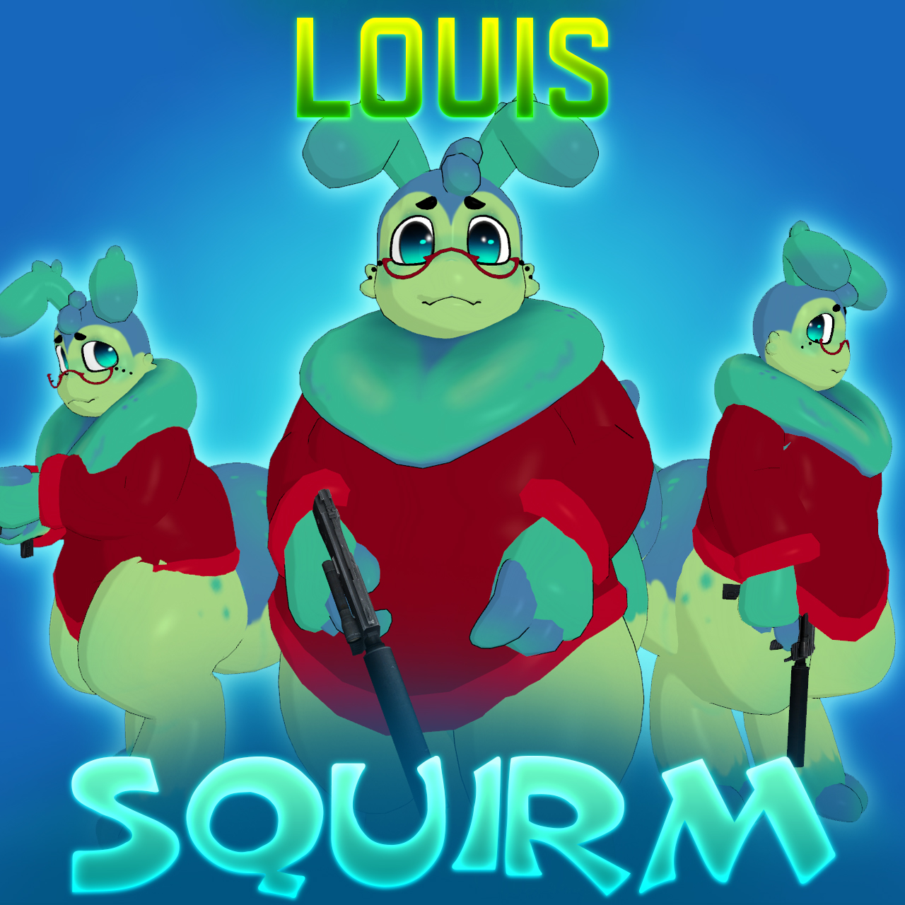 [COMM] VRC: Stylized Squirm - Louis
