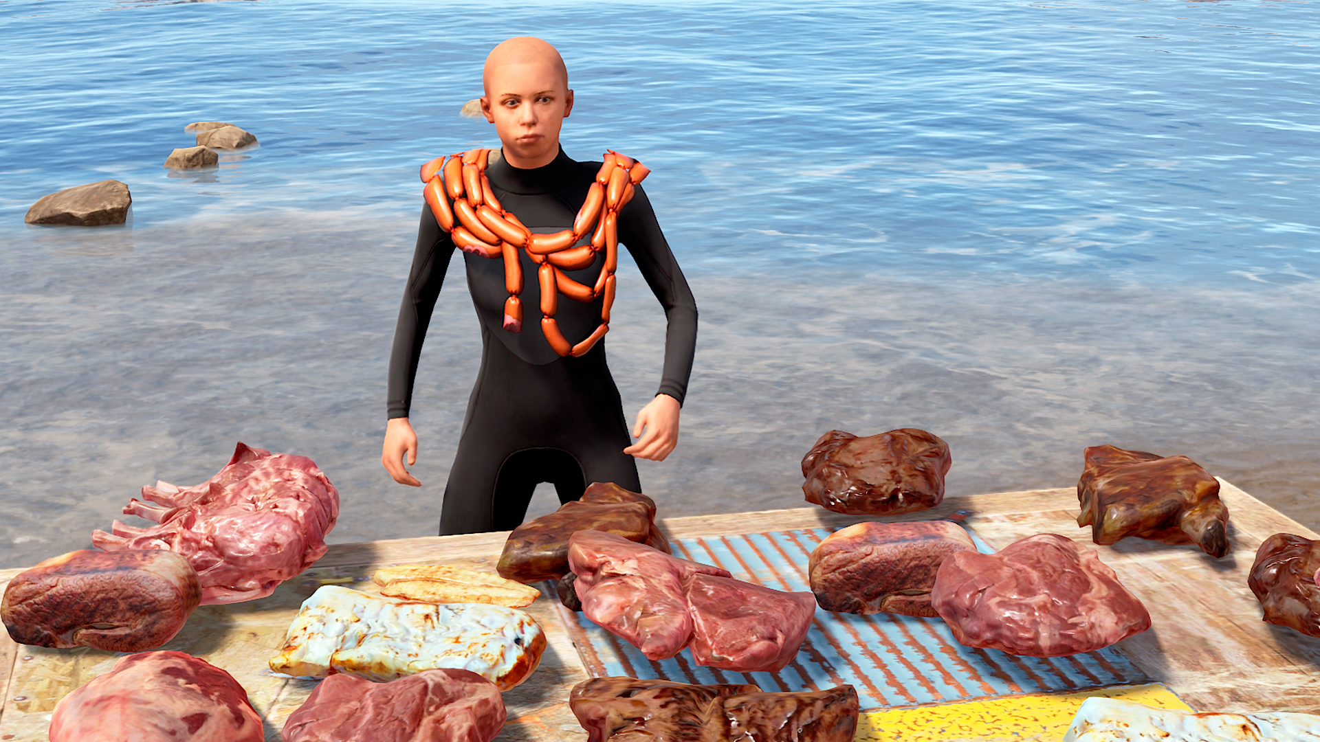 Sausages Poncho thumbnail 4