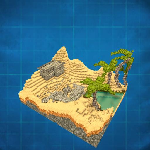 Desert oasis ruins
