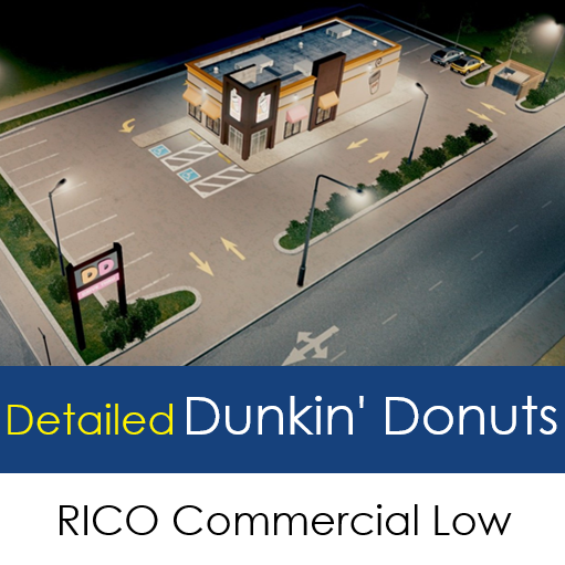 Detailed Dunkin' Donuts
