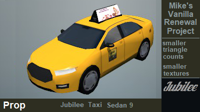 taxi jubilee sedan 9 prop