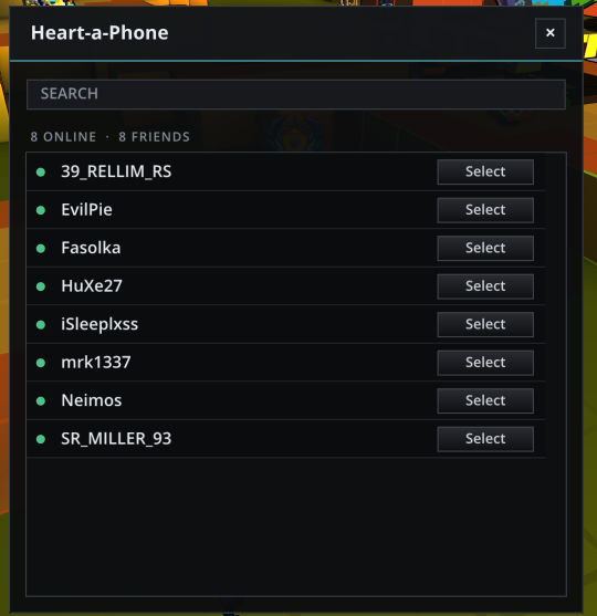 Zakros UI - Friend Picker preview