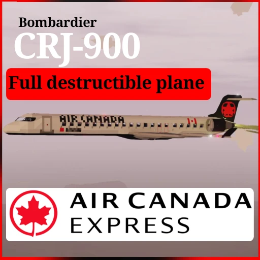 Bombardier CRJ-900 Air Canada Express (Full destructible)