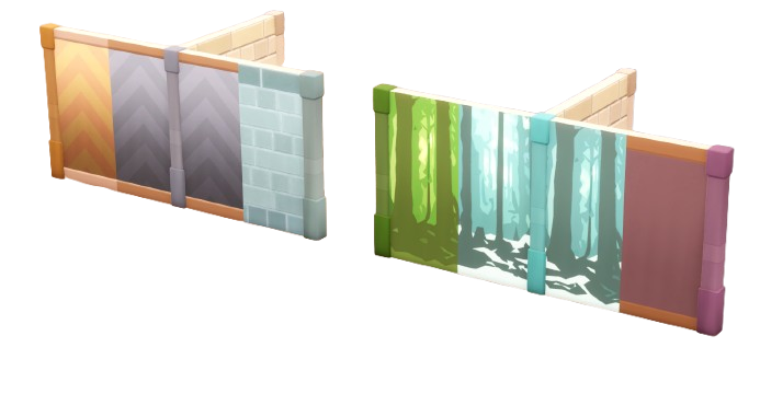 Customisable Decorative Partition Wall Pillars
