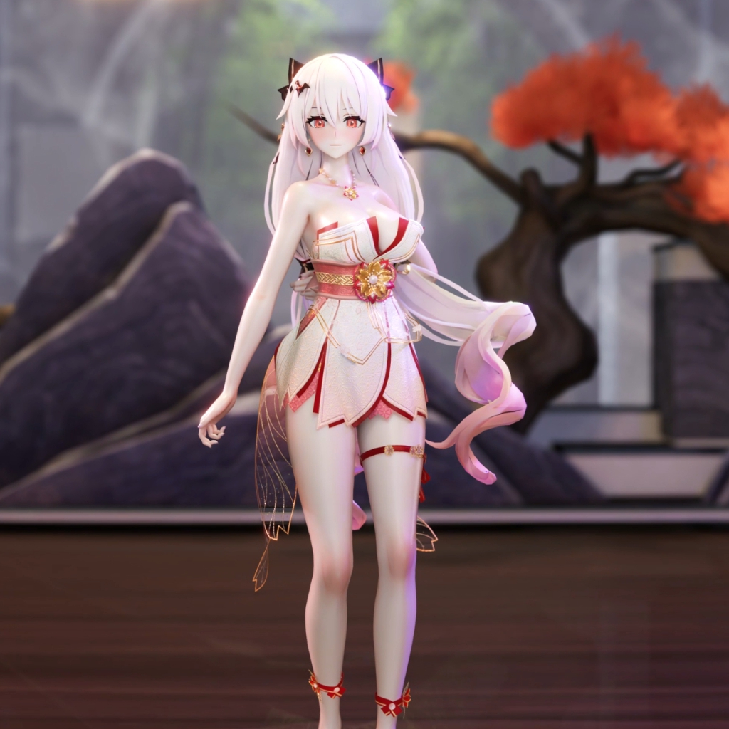 Blender187【月下誓约·予爱以心🤍Lunar Vow: Crimson Love】 - 你的笑容最可爱