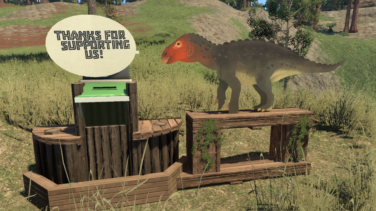 Iguanodon "Thank You" Donation Box