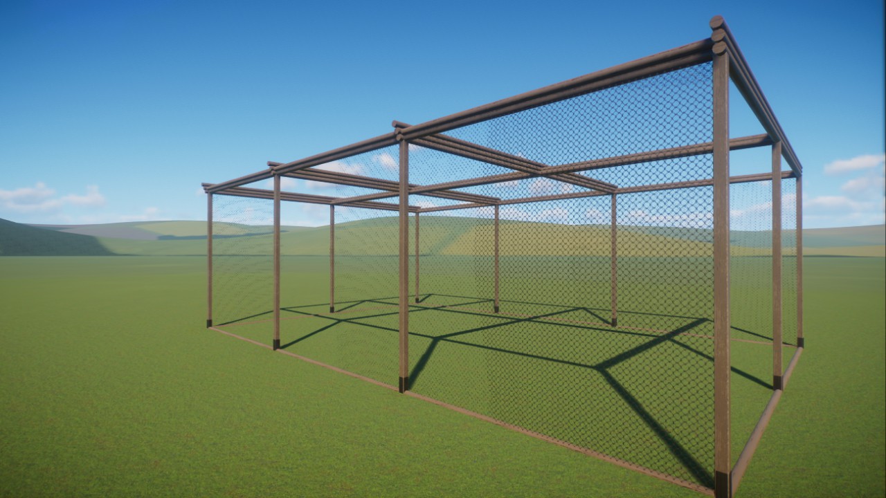 Basic Wooden Vulture Aviary