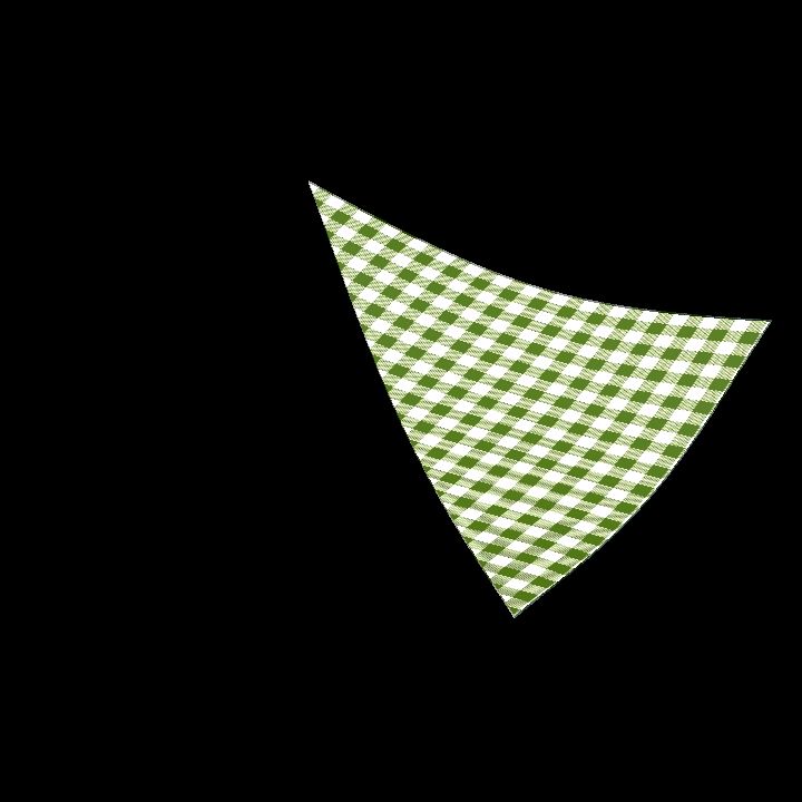 Tent cover triangle 1 - green