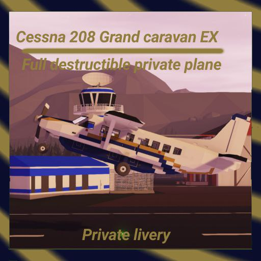 Cessna 208 Grand caravan Private livery (Full destructible)