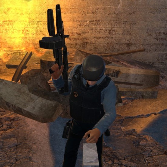 Fix Barney with AR2 in map d3_c17_01