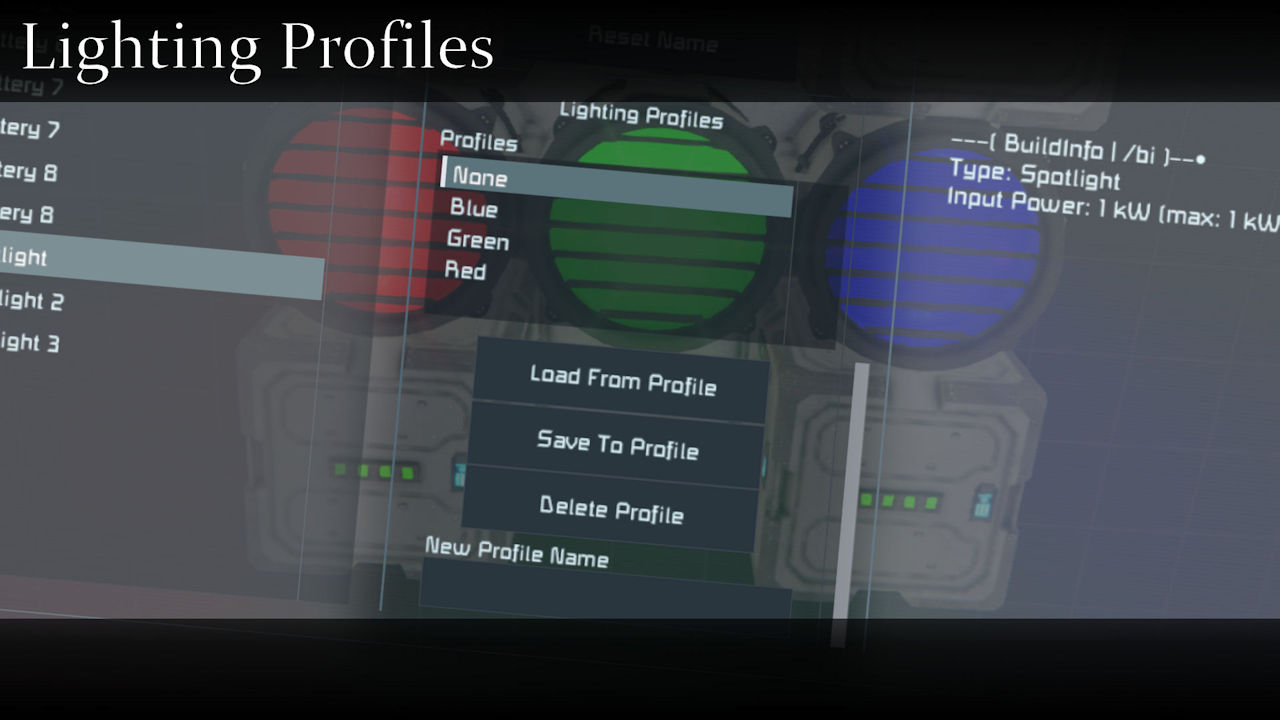 Lighting Profiles