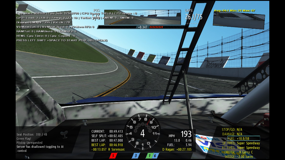 Stockcar HUD