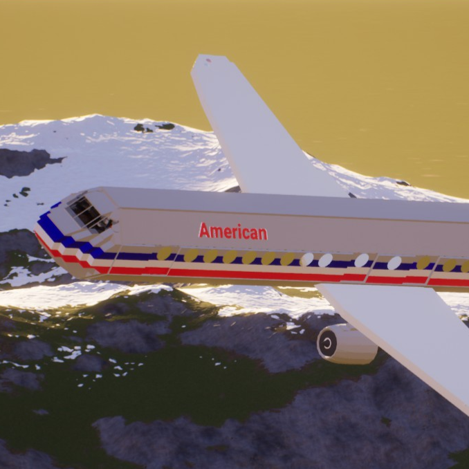 Softbody AIR LINER Boeing 767 American Airlines