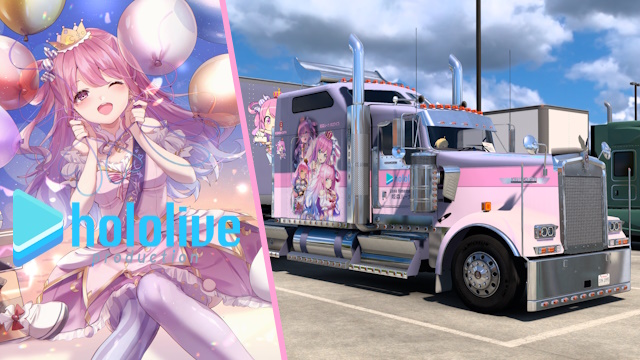 Kenworth W900 Luna Himemori - Hololive [Combo Skin]