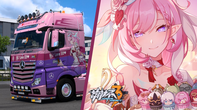 Mercedes Actros MP4 Elysia (Hi Love Elf) - Honkai Impact 3 Skin