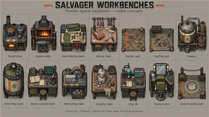 Salvager Workbenches I - Frontier preview