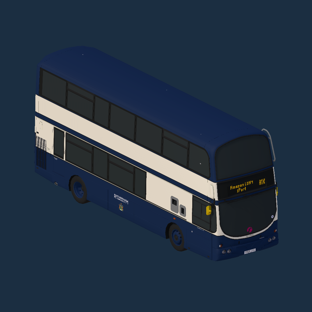 Volvo B9Tl Wright Gemini - Rotherham Corporation