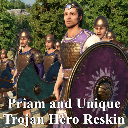 Priam and Unique Trojan Hero Reskin
