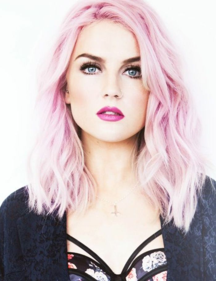 Pink-haired girl