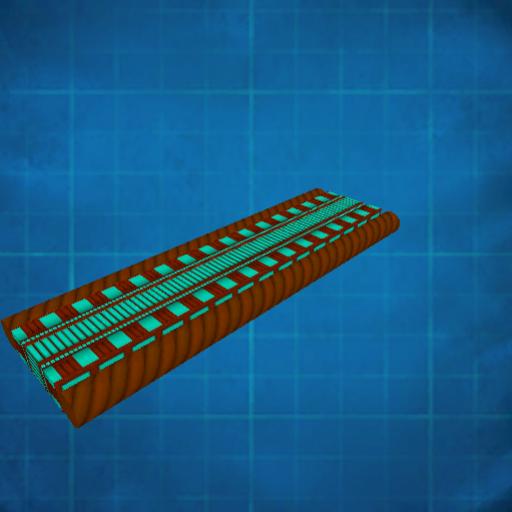 Rail Line XIX: Cyan/Aqua V