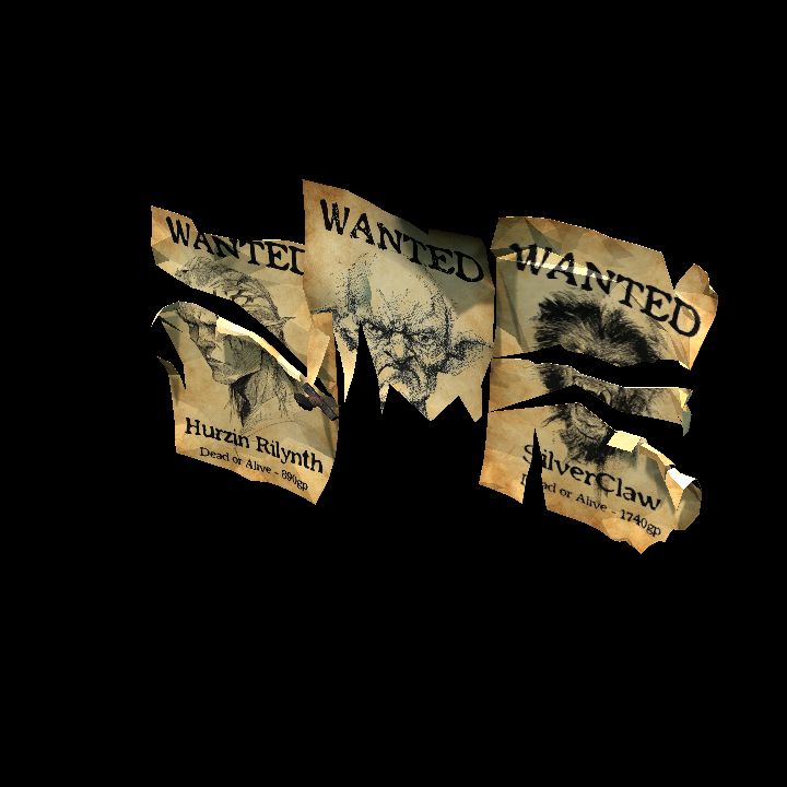 Wanted Posters (torn)