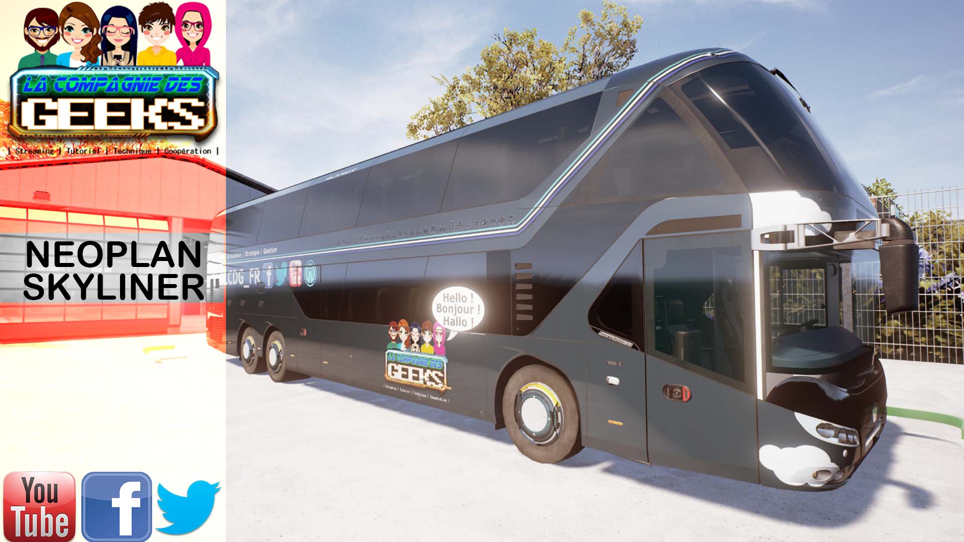 La Compagnie des Geeks (Neoplan Skyliner)