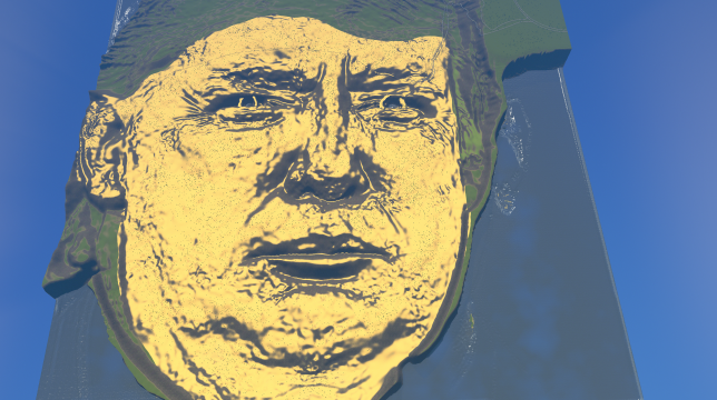 Donald Trump Heightmap preview