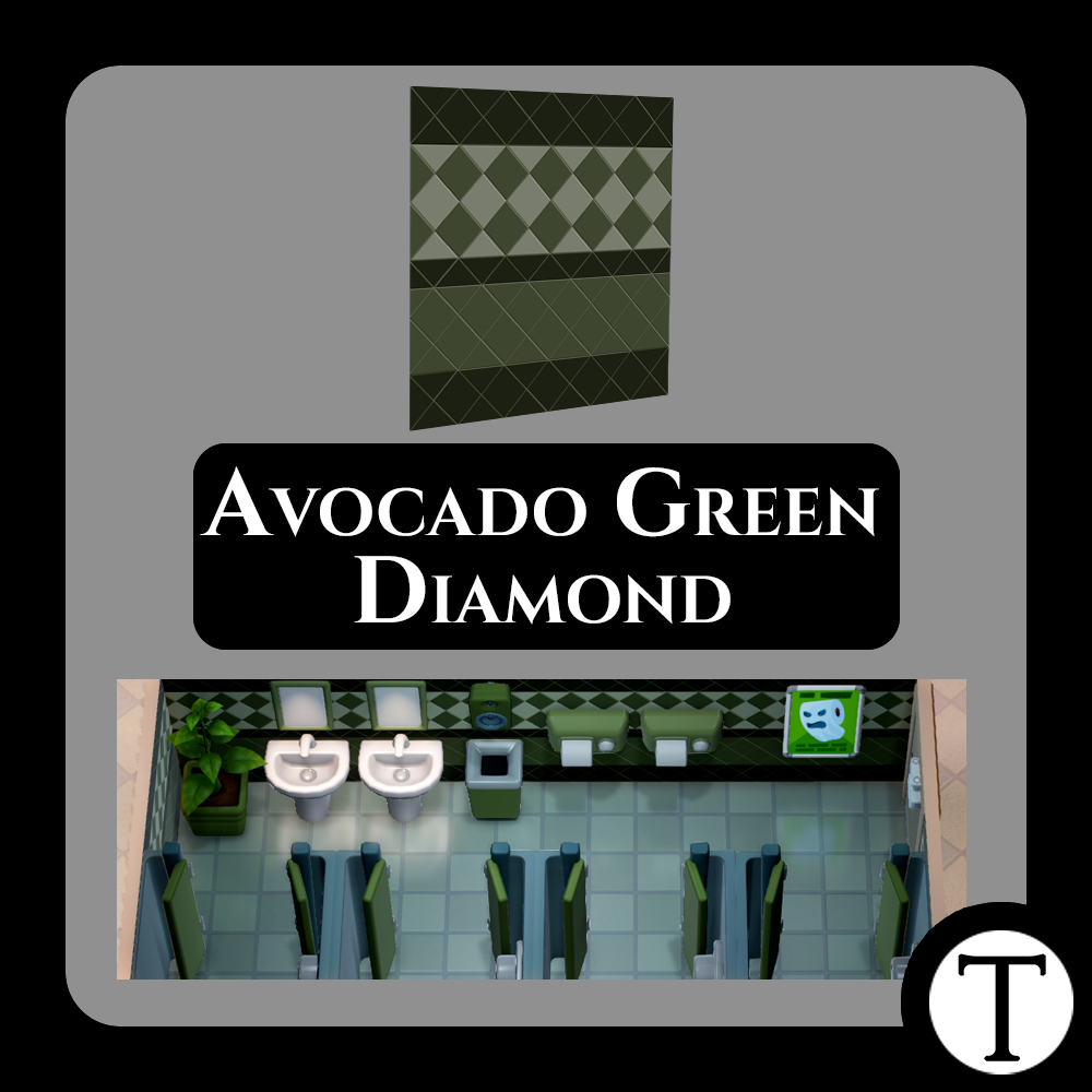 Avocado Green Diamond Wallpaper