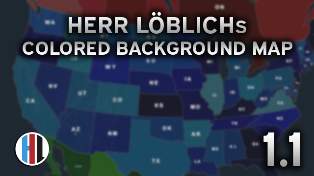Herr Löblichs Colored Background Map
