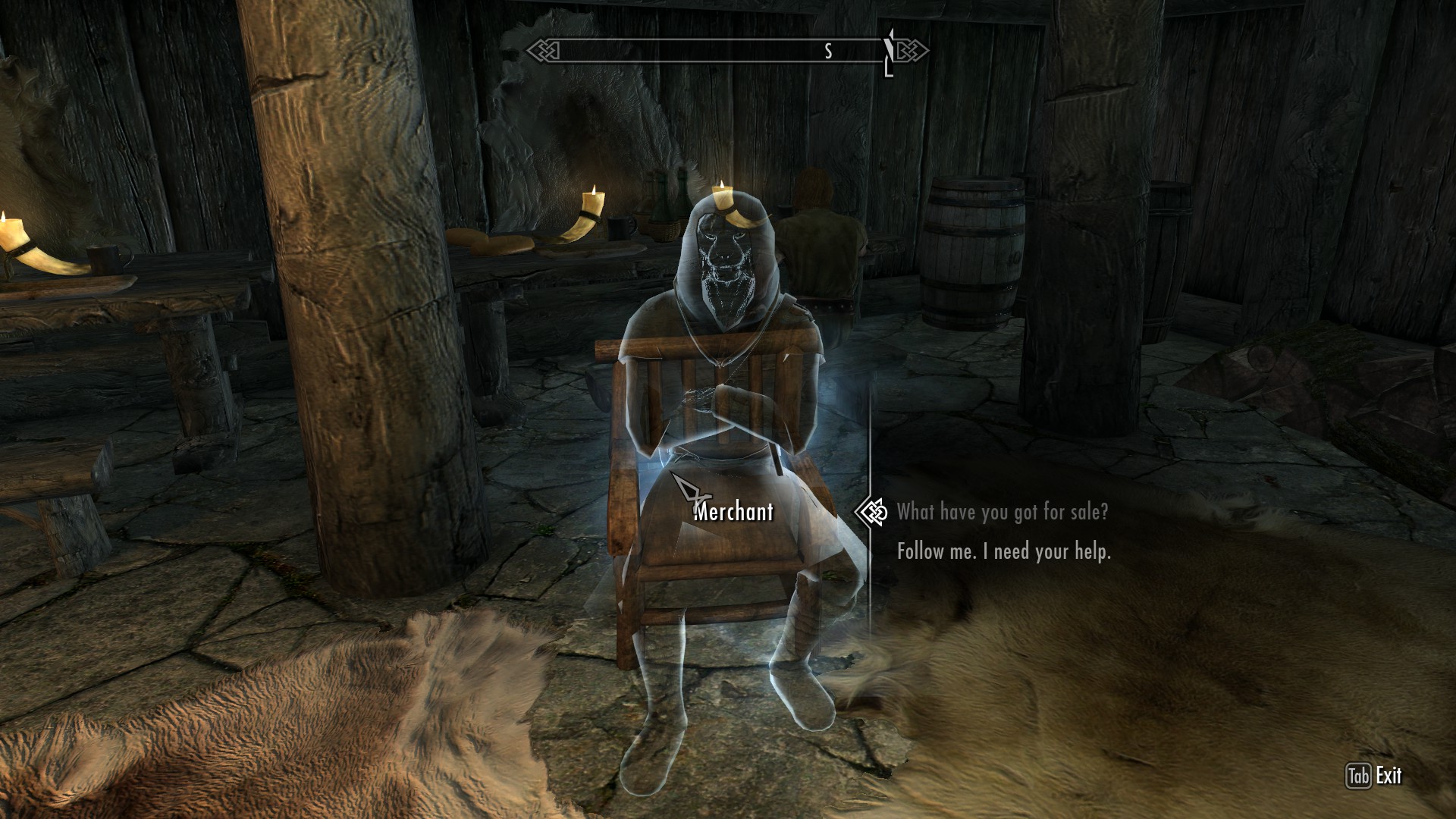 Khajiit merchant in riverwood include new spell Conjure merchant
