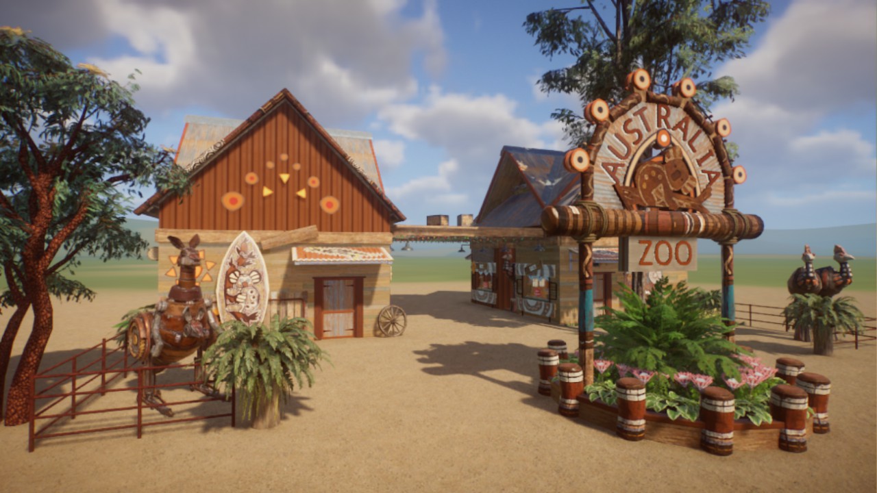 Australian Themed Zoo Entrance