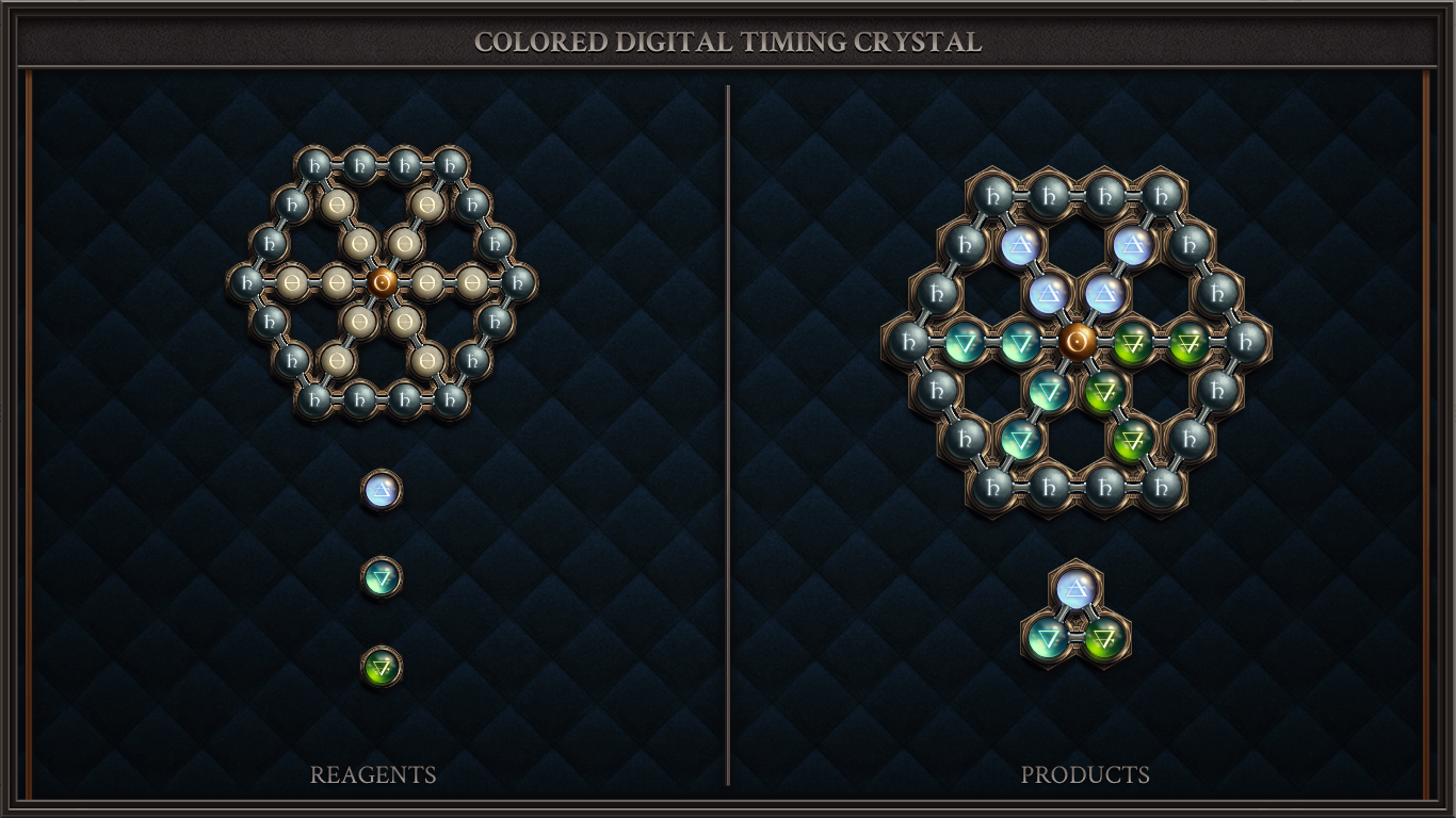 Colored Digital Timing Crystal