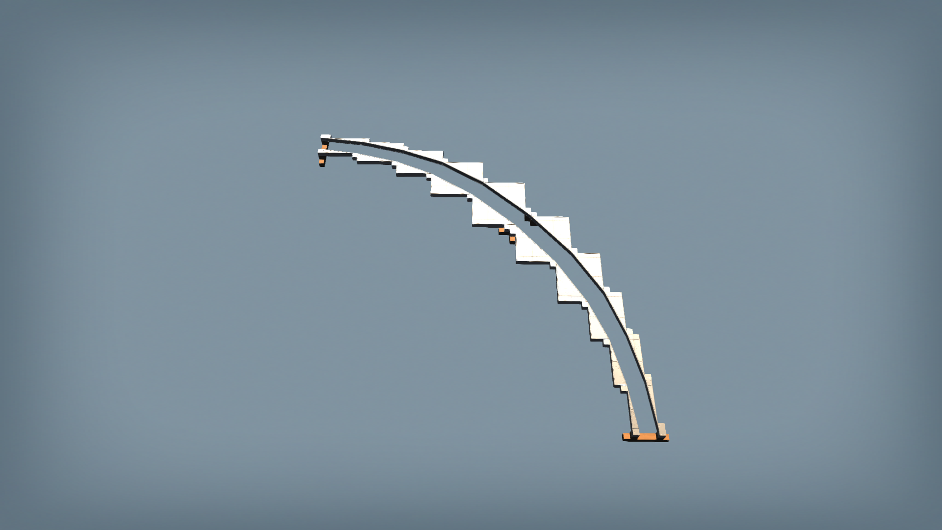 3uDT curve 90 degree wide radius