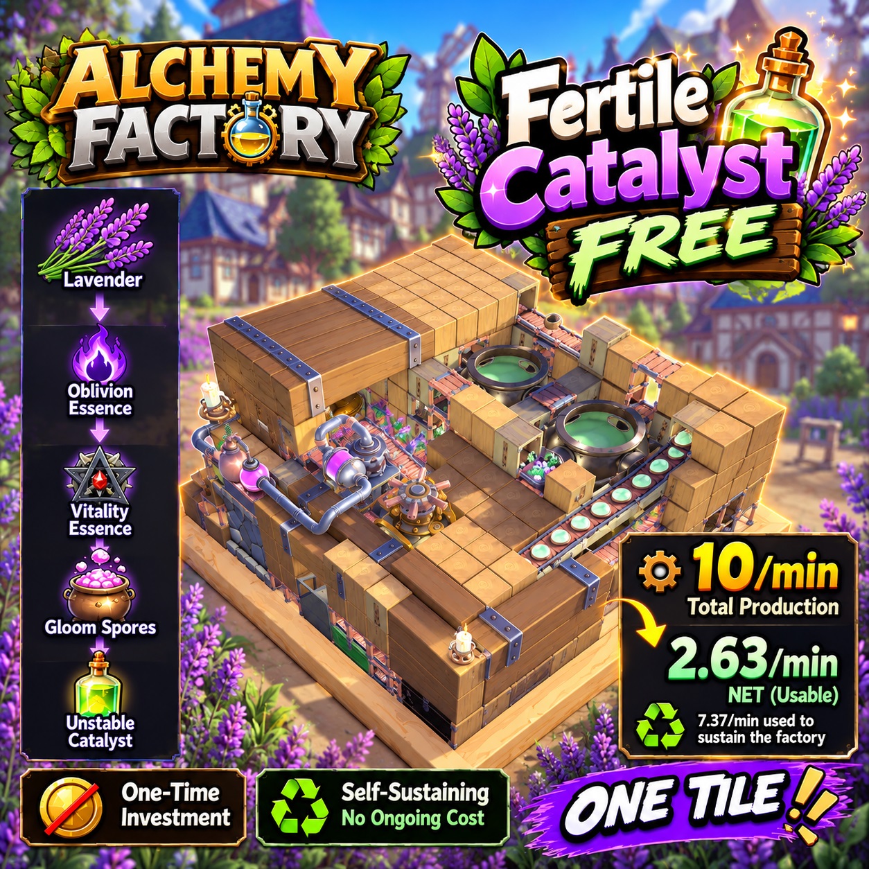Fertile Catalyst — FREE | One Tile | Self-Sustaining