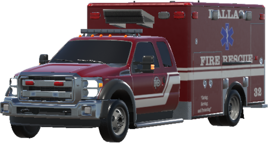 Dallas Texas Fire Rescue Ambulance 32 DFR