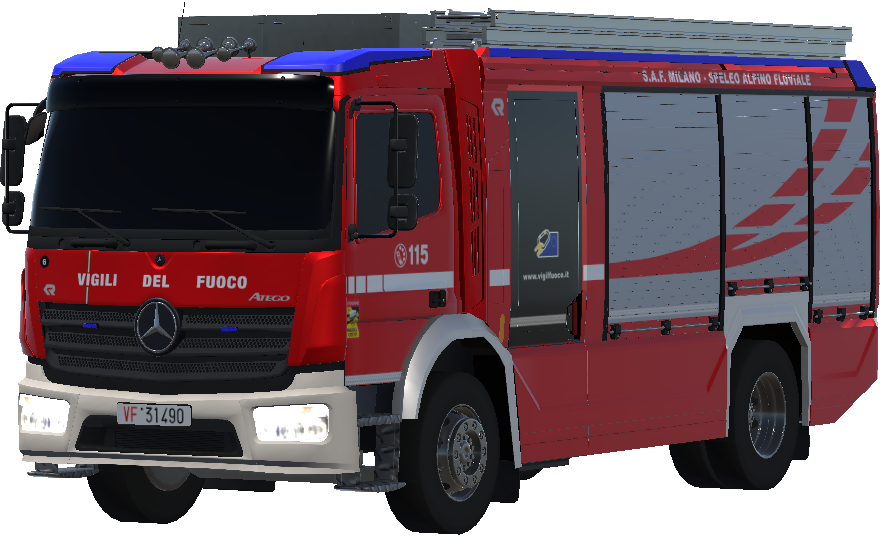 Vigili del Fuoco - APS MB Atego (livrea S.A.F. Milano) preview