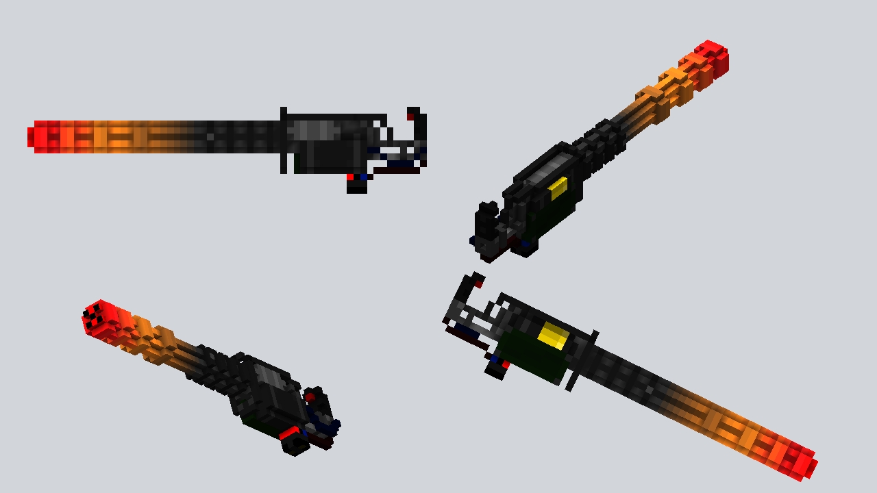 Portable Minigun - Overheated Barrels
